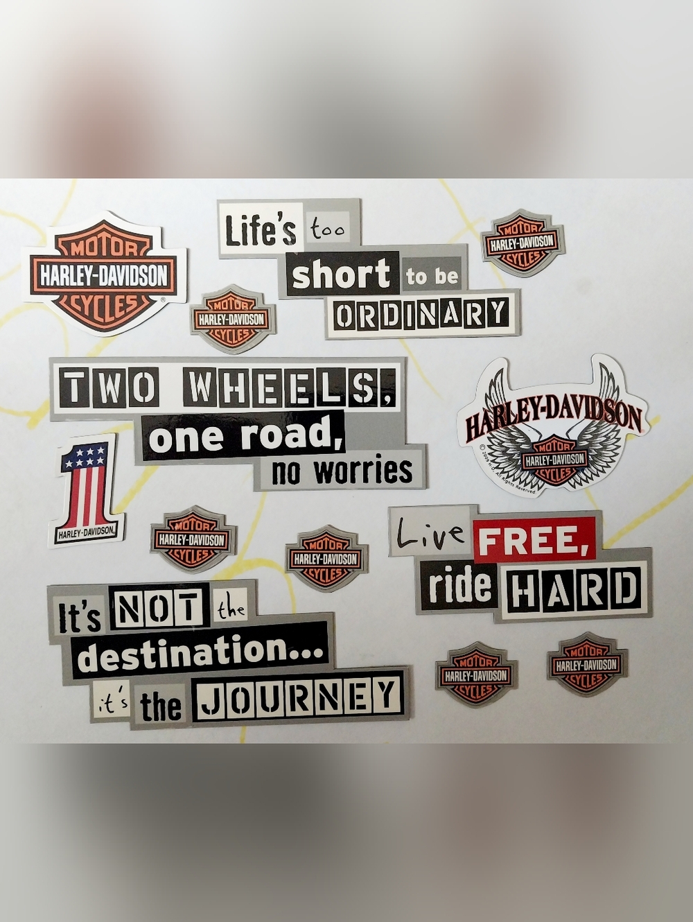 Harley-Davidson Magnetic Stickers